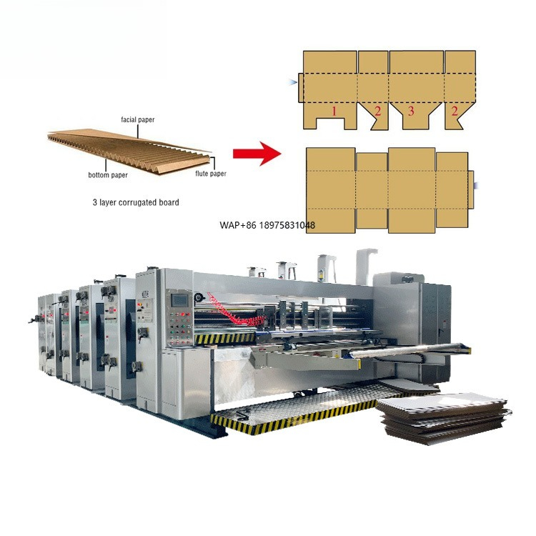 Die Cutting Machine - Automatische 4-kleuren kartonnen doos bedrukking, stans-