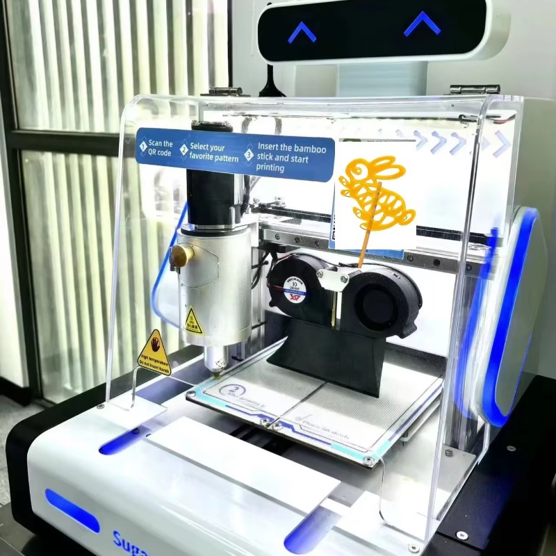 Commercial Printer - Hightech suikerkunstmachine fabriek commerciële AI-voedselprinter zoete