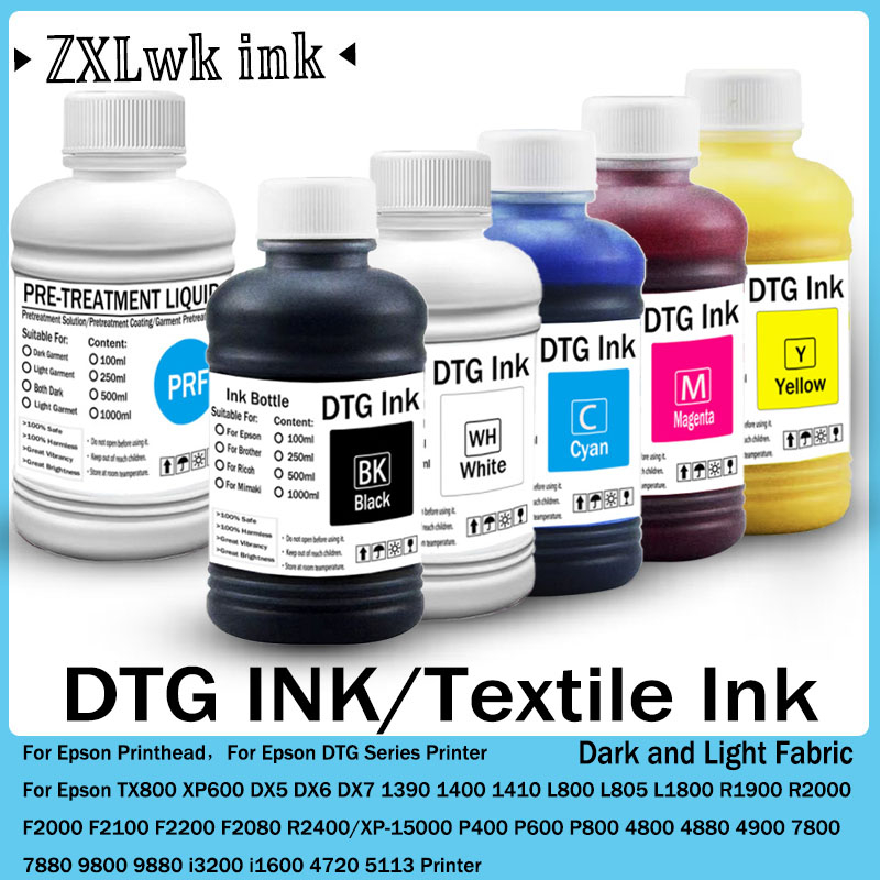 Direct To Garment Ink - DTG-inkt 250ML Textielinkt voor F2000 F2100