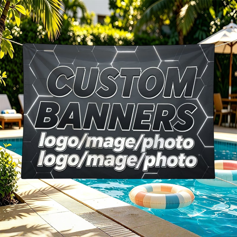 Commercial Printing Photoshop - Aangepaste bannervlaggen geschikt voor festivalactiviteiten, herdenkingsfoto's,