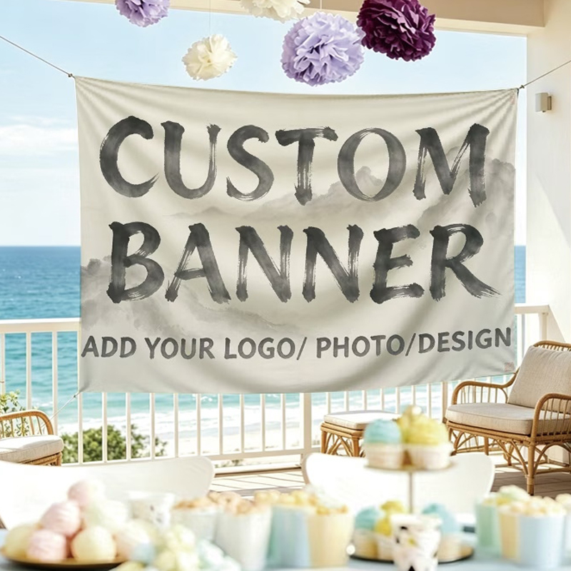 Commercial Printing Photoshop - Aangepaste vlaggen geschikt voor openingsceremonies, verjaardagsfeestjes,