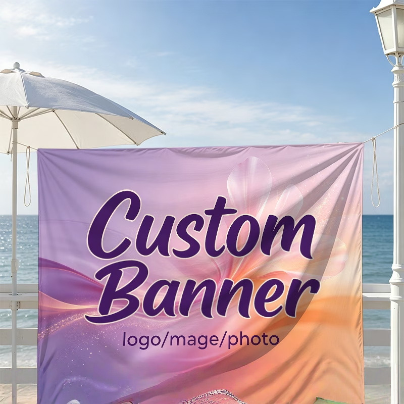 Commercial Printing Photoshop - Aangepaste bannervlaggen geschikt voor afstudeerceremonie, verjaardag,