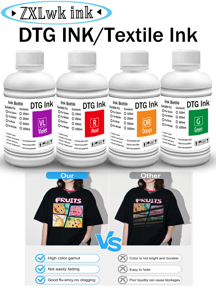 DTG-inkt 250ML Textielinkt voo - Direct To Garment Ink recensie en prijs