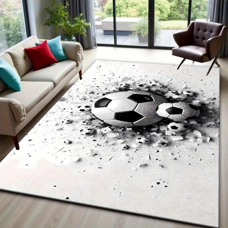 Grote vloerkleed met voetbalpr - Commercial Printing Machine recensie en prijs
