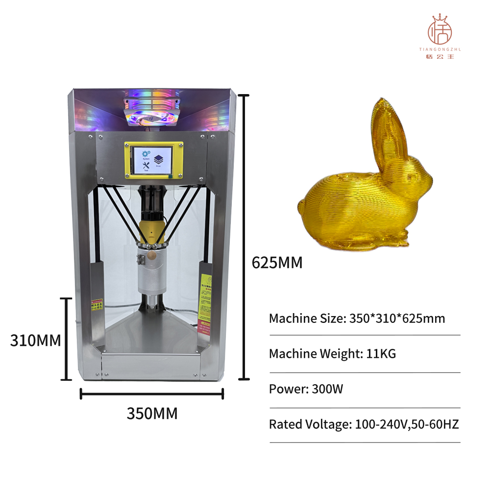 Nieuwe attractie: 3D-suikersch - Commercial Printer recensie en prijs
